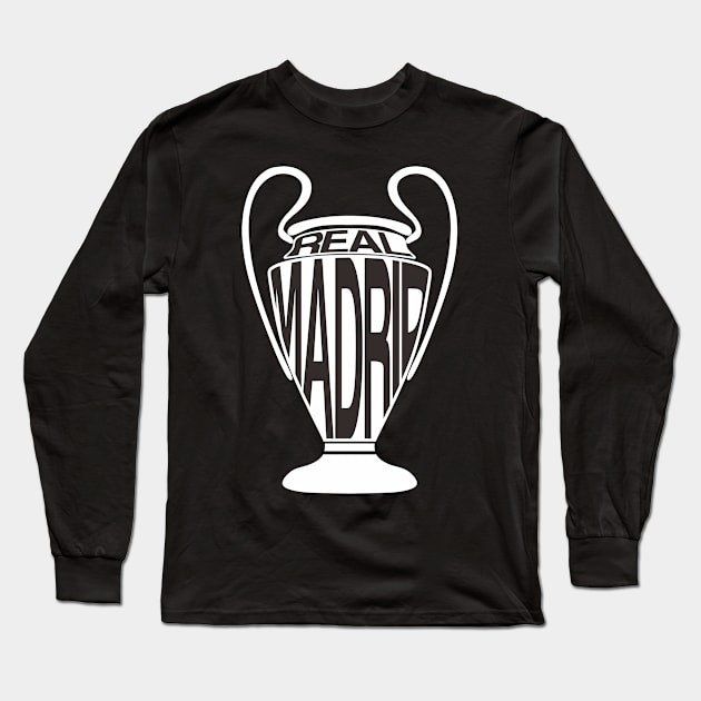 Real Madrid Champion Illustration Long Sleeve T-Shirt by radeckari25